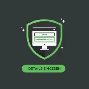 Das WilderBet Casino-Logo ist über einem Schild zu sehen, darunter ein Formular, das nach E-Mail-Adresse und Passwort fragt und dich dazu auffordert, deine Zugangsdaten einzugeben.