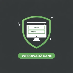Logo kasyna WilderBet widoczne jest nad tarczą z formularzem, w którym należy wpisać adres e-mail oraz hasło, zachęcając użytkownika do podania swoich danych logowania.